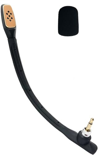 SPTSSWET Replacement Microphone Compatible with Astro A40 A40TR Gaming Headphones Noise Cancellation Mic work for PS5 PS4 PC Mac Xbox One with Windscreen 3.5mm Black 7inch