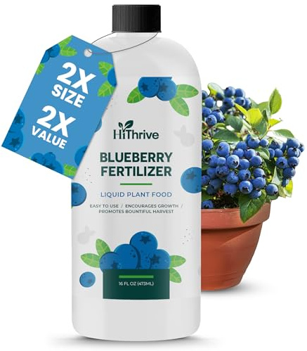 16oz Blueberry Fertilizer - Makes 16 Gallons of Fruit Tree Fertilizer for Blueberries, Liquid Plant Food for Sweet, Plump Blueberry Plants, Instant Plant Food that Promotes Growth & Abundant Harvests