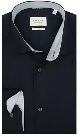 ETERNA Modern Fit Hemd in Langarm 65cm | Reine Baumwolle | Kent Kragen | bügelfrei knitterfrei