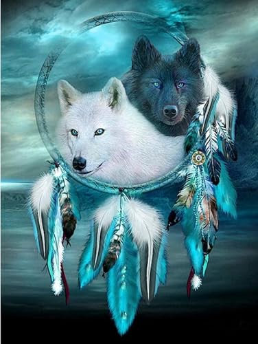 Traumfänger Wolf - 8000-Teiliges Puzzle Für Erwachsene, Anspruchsvolles Puzzle, Kunstpuzzle, Lustiges Puzzle, Kreativ