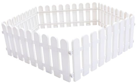 Parliky 5St Efeu Sichtschutz Outdoor Weiße Gartenkantenplatte Rasenkantenbegrenzungen Kleiner Zaunrand Sichtschutz Zaun Sichtschutz Gartenzaun Weihnachtszaun Gartendekoration