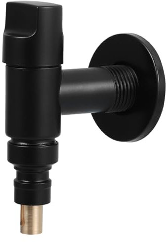 HOMSFOU Wasserhahn Für Waschmaschinen Mit Automatischem Stoppventil Edelstahl Drehbar Leicht Zu Installieren Für Waschräume Verhinderung Von Wasserschäden