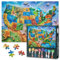 Puzzles für Erwachsene 1000 Stücke - Detaillierte US-Städte & Geographie Karte Pädagogische Jigsaw Puzzle | Herausfordernde Erwachsene Puzzles für Home Decor & Lernen 27.5 x 19.6