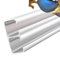 Kit de herrajes para puerta corredera de granero de 80 cm, sistema de riel de acero con mecanismo de cierre suave para un funcionamiento suave, ideal para uso doméstico y de oficina