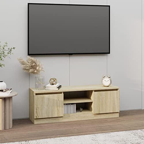 KTHLBRH Mobile TV con porta in rovere Sonoma TV Cabinet TV Mobile Mobile Consolle con cassetti, 102 x 30 x 36 cm