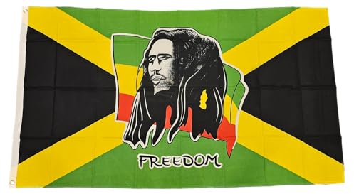 Fahne Flagge Bob Marley - Freedom - 90 x 150 cm