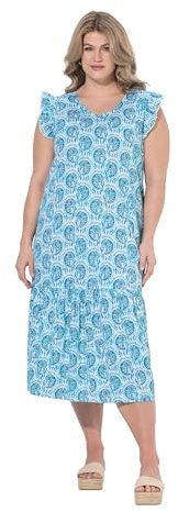 Ulla Popken Damen Midikleid