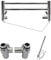 600W RICA Dual Fuel Valve Kit for Heated Towel Rails & Radiators (Valve Kit & Electric Heating Element)