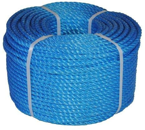 220M TRADE COILS EVERLASTO BLUE POLYPROPYLENE POLY ROPE 6MM 8MM 10MM 12MM 14MM (8MM)
