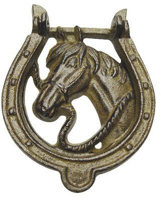zeitzone Türklopfer Hufeisen Pferd Nostalgie Gusseisen Vintage Türdeko Antik-Stil