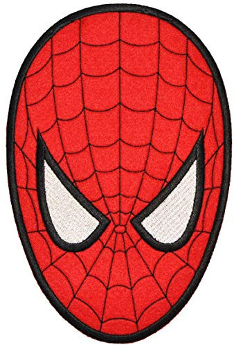 alles-meine.de GmbH XXL Spyderman 13,5 cm * 20,2 cm Bügelbild - Aufnäher Applikation Spyderman Marvel Logo Amazing Spinnenmann