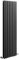 Milano Aruba Black Vertical Double Oval Panel Radiator - 1600mm x 472mm