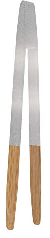 Pebbly NBA040 Pince à Toast Bois/Gris Métallique