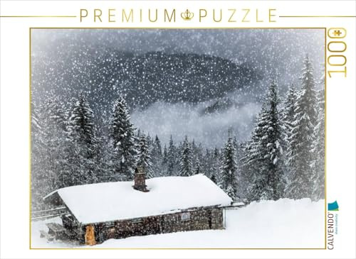 CALVENDO Puzzle Wintermärchen HEMMERSUPPENALM II (weiß) | 1000 Teile Lege-Größe 64 x 48 cm Foto-Puzzle für glückliche Stunden