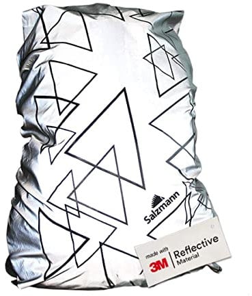 Salzmann Cubierta de Mochila Reflectante - Alta Visibilidad, Impermeable - Equipada con Material Reflectante 3M