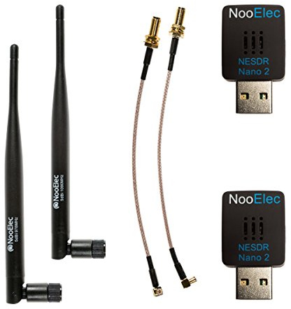 NooElec Stratux 1090ES & UAT - Radios and High Gain Antennas Dual-Band NESDR Nano 2 ADS-B (978MHz & 1090MHz) Bundle, Starter Edition, For Stratux, Avare, Foreflight & FlightAware.