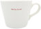 Keith Brymer Jones - Word Range - Standard Ceramic White Mug - Early Bird (red) - 350ml - Gift Boxed