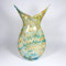 CRISTALICA Glasvase Blumenvase Dekovase Eule 40cm bunt