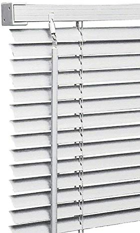 My Home Store PVC window Venetian Blind Blinds Easy Fit Trimmable Fittings Window Treatment Shutter Twist Open Close (White-PVC, 180cm wide (70.86) x 213cm Drop)