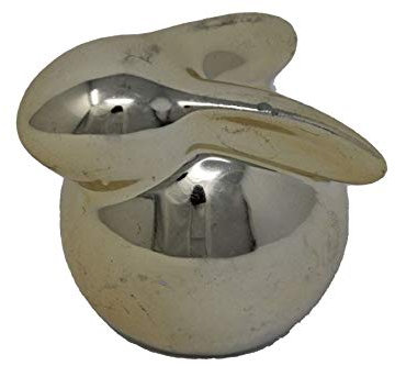 Lohmann Hase Keramik Gold Osterdekoration Osterndeko 55x40mm