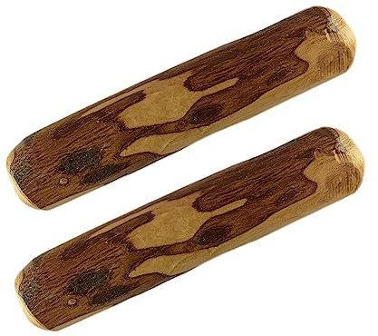 ARTISAN GIFT CO Olivenholz Kauspielzeug für Hunde 100% Natürliches (L-20 cm) Sparpaket 2 Stück