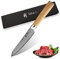 Wakoli Oribu Damastmesser Allzweckmesser 23 cm – 67 Lagen Damaststahl mit AUS-10 Kern, Olivenholzgriff, Profi Küchenmesser scharf & langlebig, Geschenkbox