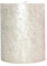Kerze Deko Stumpenkerze Rustic metallic weiß white 70/100