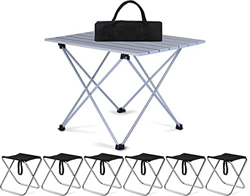 Campingtische StüHle Kleines Klapptisch-Set, Multifunktionaler Autogrilltisch Für Den Außenbereich, Ultraleichter Und Langlebiger Aluminiumtisch 56x40x40cm (Size : Package 2)