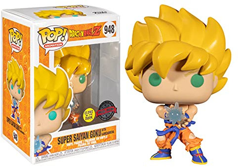 Funko Pop! Animation 948 - Dragon Ball Z - Super Saiyan Goku with Kamehameha (Glows in the Dark)