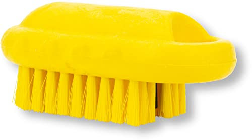 Carlisle FoodService Products Hand and Nail Brush, Yellow