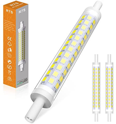 R7S LED 118mm, 10W Dimmbar R7S LED Birnen Kaltweiß 6000K 1000LM AC 220-240V, Ersatz Für 100W J118 R7S Halogenlampen, Kein Flackern, 1er Pack
