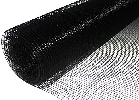 Profishop-Bremen Volierendraht SCHWARZ beschichtet Drahtgitter 50 cm hoch Drahtgeflecht Zaun Maschendrahtzaun Kaninchenzaun Hasendraht (Maschenweite 12,7x12,7 mm)