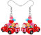 NEWEI Acryl Neuheit Käfer Auto Ohrringe Hängend Wohnmobil baumeln für Frauen Mode Autozubehör Schmuck Charm Geschenk (Valentinstag Lkw)