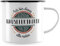 JUNIWORDS Emaille-Tasse, Ich bin dieser legendäre Hauselektriker, von dem alle reden, Schwarzer Tassenrand (5051822)