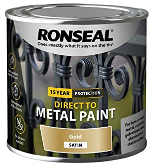 Ronseal Direct to Metal Gold Satin 250ml