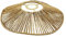 Sharplace Abat-Jour en Corde Tissée à la Main, Abat-Jour de Plafond Rustique Décors 30CM, Abat-Jour Suspendu pour E27 Lampe de Table Lampe Suspendue, Jaune