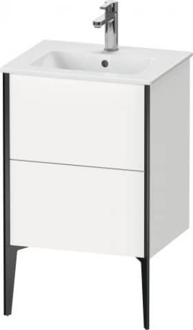 Duravit XViu 4459 Waschtischunterbau stehend Compact, 2 Auszüge, für Waschtisch ME by Starck 233653, 510x420 mm, XV44590B285, Farbe: Weiß