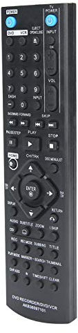 Telecomando per Registratore DVD, Telecomando per Registratore DVD/VCR/DVDR Telecomando Scelta Sostitutiva Ideale Compatibile per RC286H / RC297H / RC397H Videoregistratore DVD