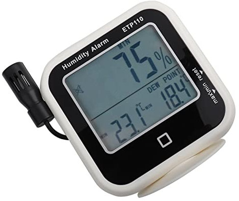 ETP110 ThermO Hygrometer Digital ThermO Hygrometer Dew Point Meter Temperature and Humidity Monitor for Home Office Laboratory
