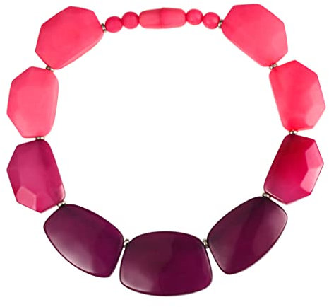 ZAVANA Collar colorido para mujer, hecho a mano, bohemio, chic, grueso, elegante joyería bohemia, Resina