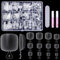 MELLIEX 240 Pièces Faux Ongles Pieds 12 Tailles Acrylique Clair Capsules Ongles Couverture Complète Capsule Americaine Ongle Artificiels pour Femmes Filles Salon de Manucure Nail Art