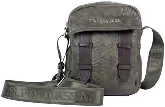 U.S. Polo Assn. - Umhängetasche Normandie Crossbody aus polyurethan, militärgrün (16.5 X 5 X 22 cm)