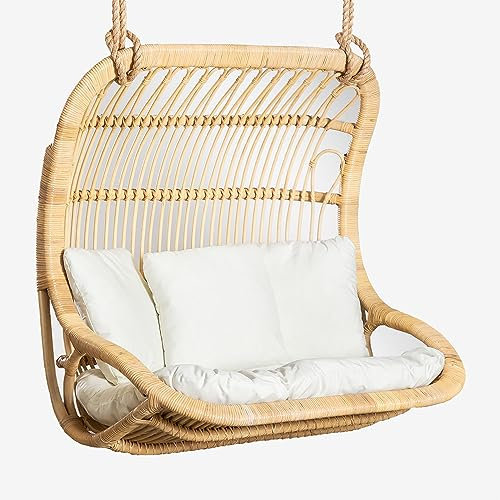 SKLUM Outdoor Hängesessel aus Rattan Taveira Braun Natur