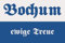 U24 Aufkleber Bochum ewige Treue Flagge Fahne 8 x 5 cm Autoaufkleber Sticker