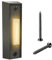 etoper Lighted Doorbell Button Wired Door Bell Push Buttons LED Door Chime,Black Replacement Doorbell Button,Wall Mounted Doorbell Switch Wired Doorbells for Home