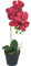 DESIGN decoration Künstliche Orchidee Rubinrot Lila im Topf Höhe 40 cm Kunstblume Pflanze