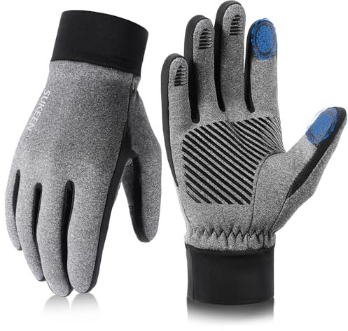 Sukeen Winter Handschuhe Herren Damen Thermo-Handschuhe Touchscreen Winterhandschuhe Fahrradhandschuhe Anti-Rutsch Winddicht Handschuhe zum Autofahren Radfahren Skifahren Arbeiten Outdoor