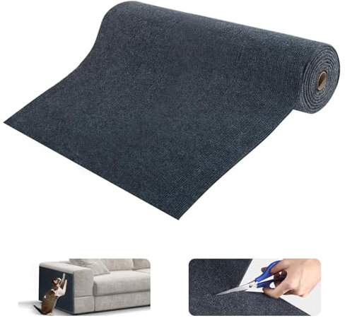 Selbstklebende Kratzschutzmatte für Sofa & Wand, 40x200 cm kratzschutz Sofa Katze - Trimmbarer Schutz gegen Katzenkratzer DIY Krallen Katzenteppich