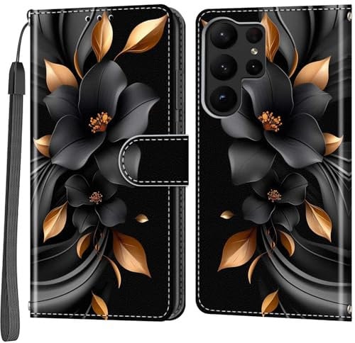 Handyhülle für Samsung Galaxy S23 Ultra Hülle, Kartenfächern Magnetische Klapphülle Handytasche Kompatibel Samsung Galaxy S23 Ultra