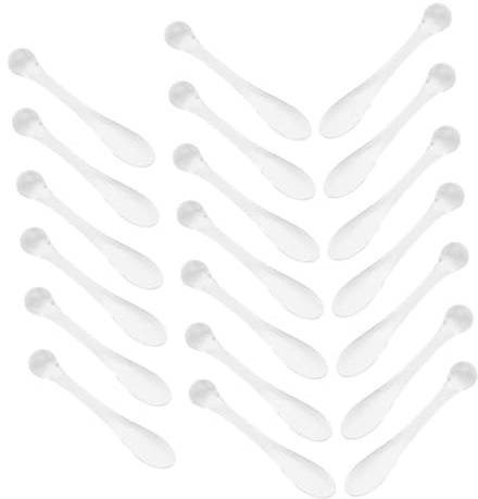 20 Stück Acryl Augenmassagelöffel für Augenpartie und Gesichtscreme | Reise und Geschäftsreise, Kompakte Tragbare Form, Augenbelastung und Fördert Durchblutung